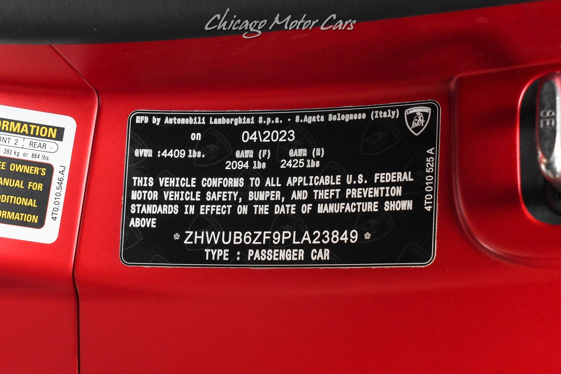 Used 2023 Lamborghini Huracan Tecnica RWD image 55