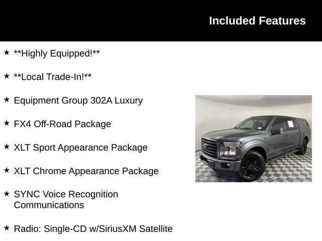 Used 2016 Ford F150 XLT w/ Equipment Group 302A Luxury AWD/4WD image 4