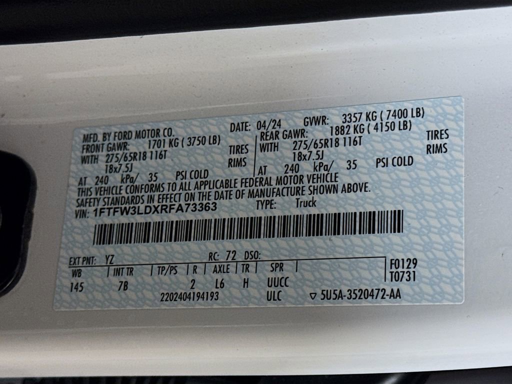 Used 2024 Ford F150 XLT w/ Mobile Office Package image 29