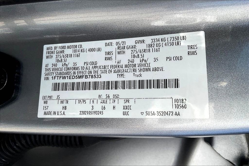 Used 2021 Ford F150 Lariat AWD/4WD image 36
