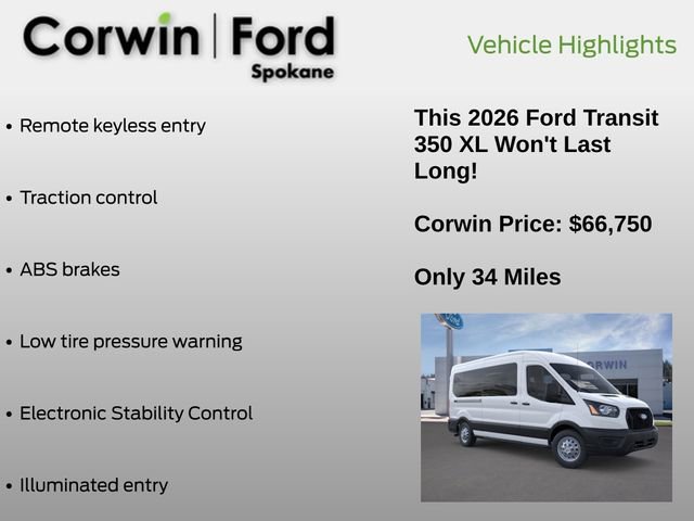 New 2026 Ford Transit 350 XL AWD/4WD image 6