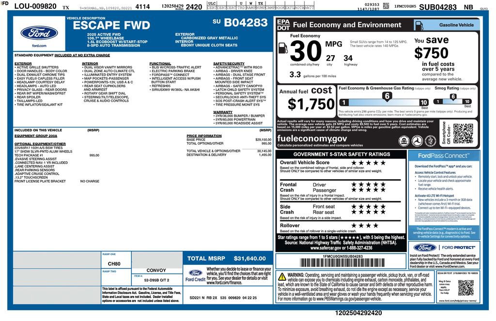 Used 2025 Ford Escape Active w/ Tech Pack #1 image 3