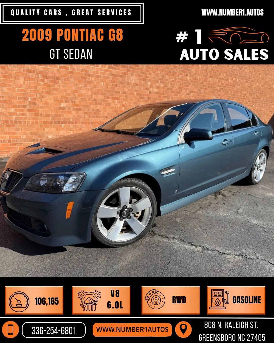 Used 2009 Pontiac G8 GT w/ Premium Package