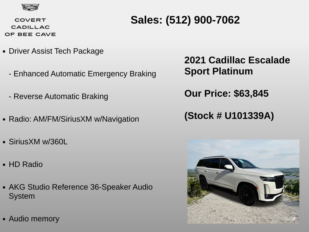 Used 2021 Cadillac Escalade Sport Platinum image 30