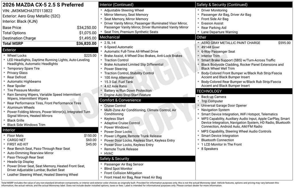New 2026 MAZDA CX-5 Preferred image 33