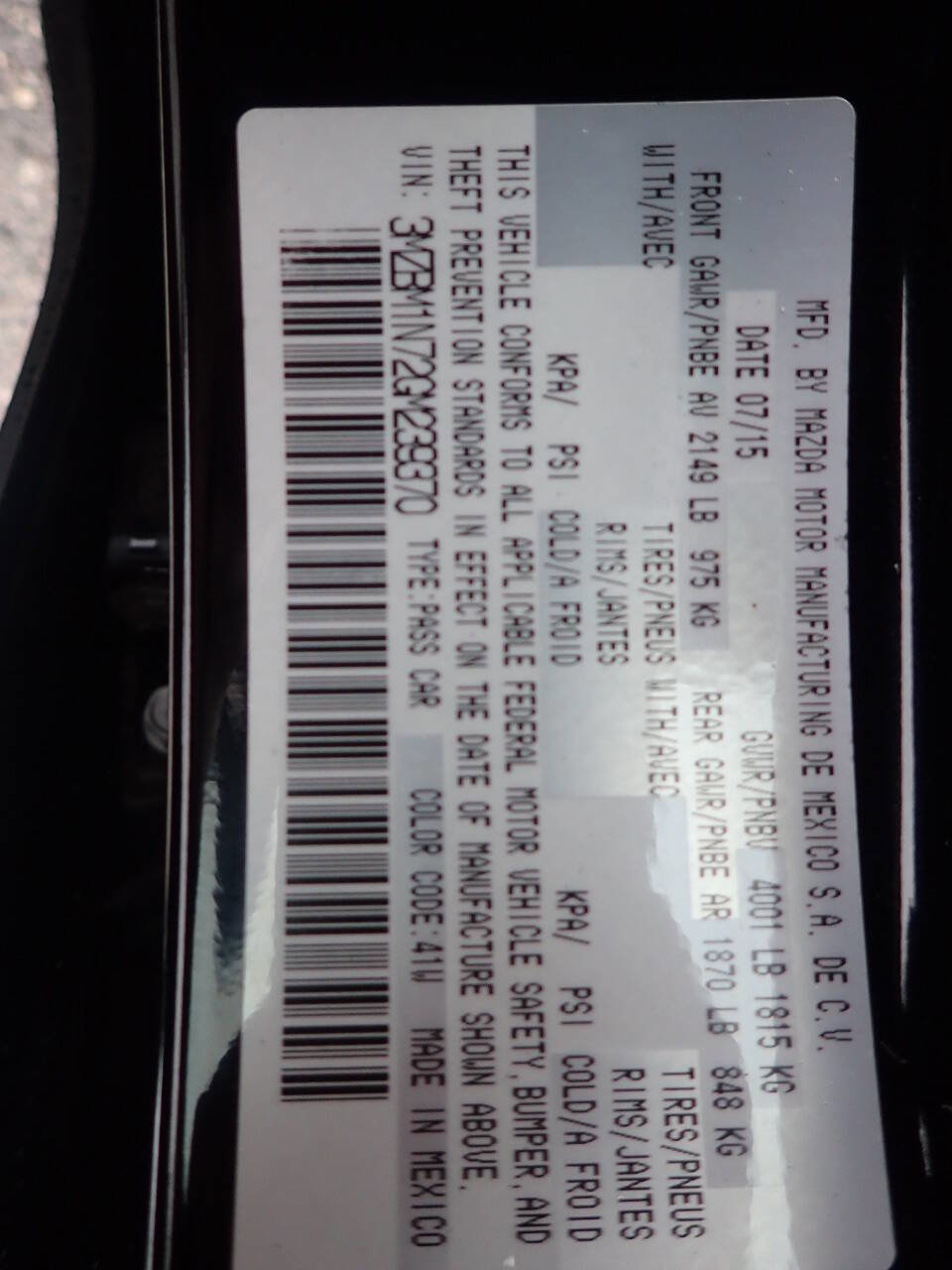 Used 2016 MAZDA MAZDA3 i Grand Touring image 17