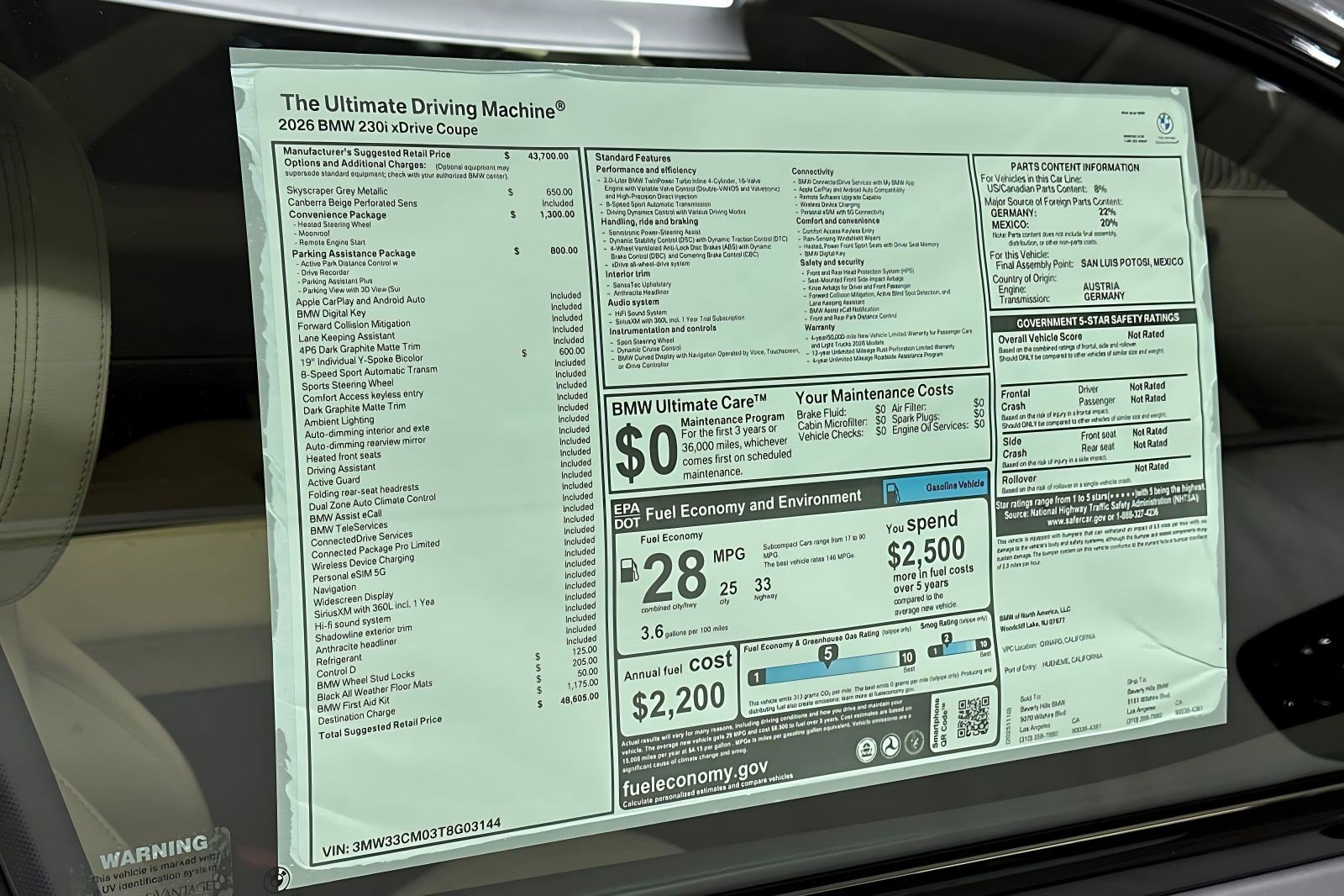 Used 2026 BMW 230i xDrive Coupe w/ Convenience Package AWD/4WD image 29