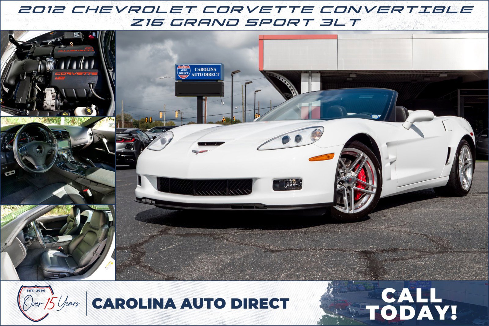 Used 2012 Chevrolet Corvette Grand Sport w/ 3LT Preferred Equipment Group