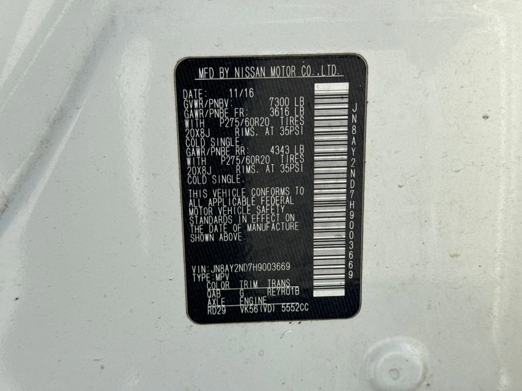 Used 2017 Nissan Armada SL w/ Technology Package image 30