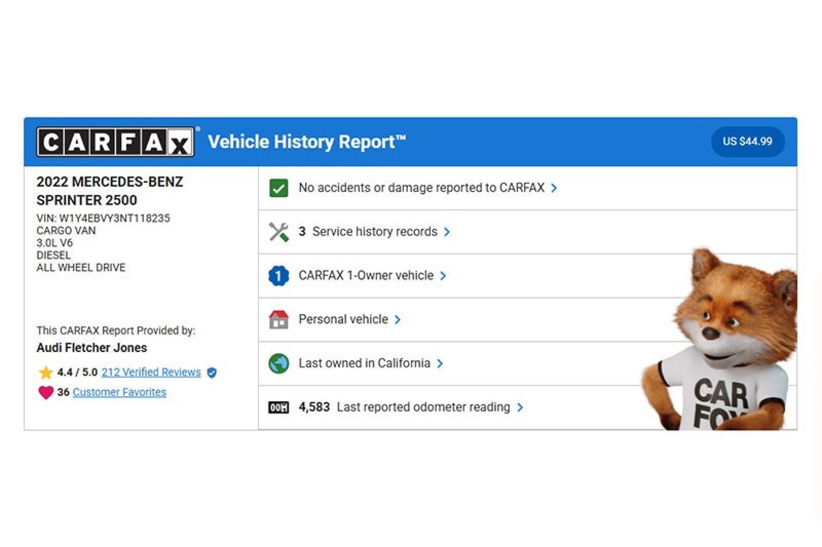 Used 2022 Mercedes-Benz Sprinter 2500 image 2