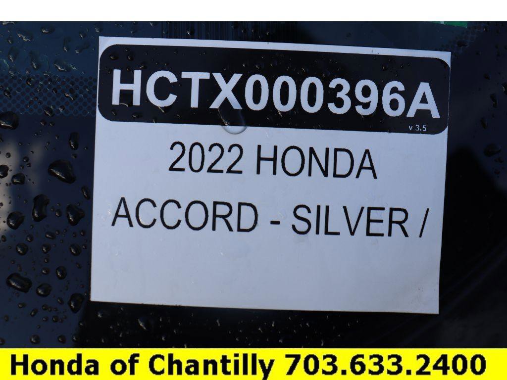Certified 2022 Honda Accord Sport image 33