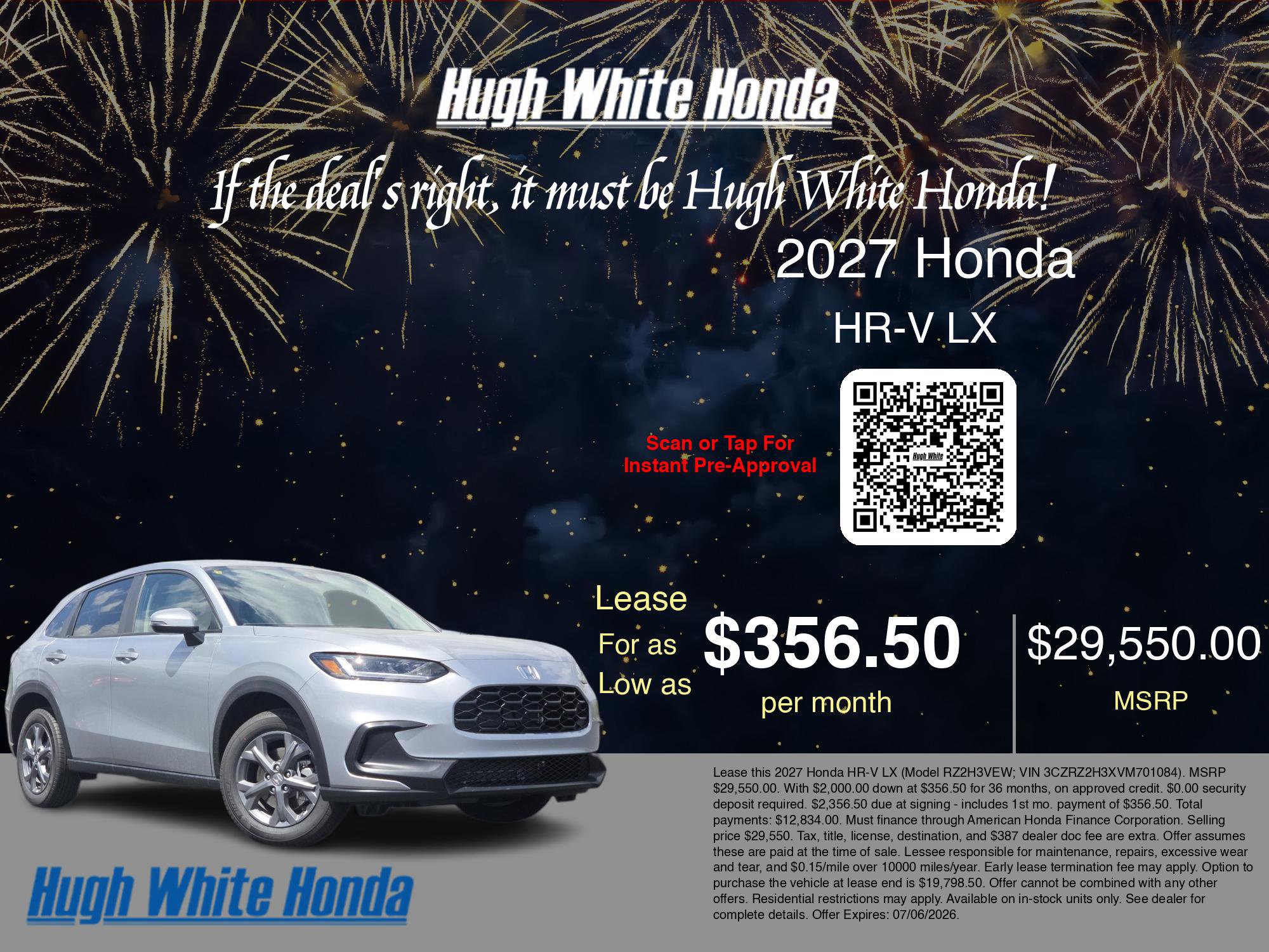 New 2027 Honda HR-V LX image 3
