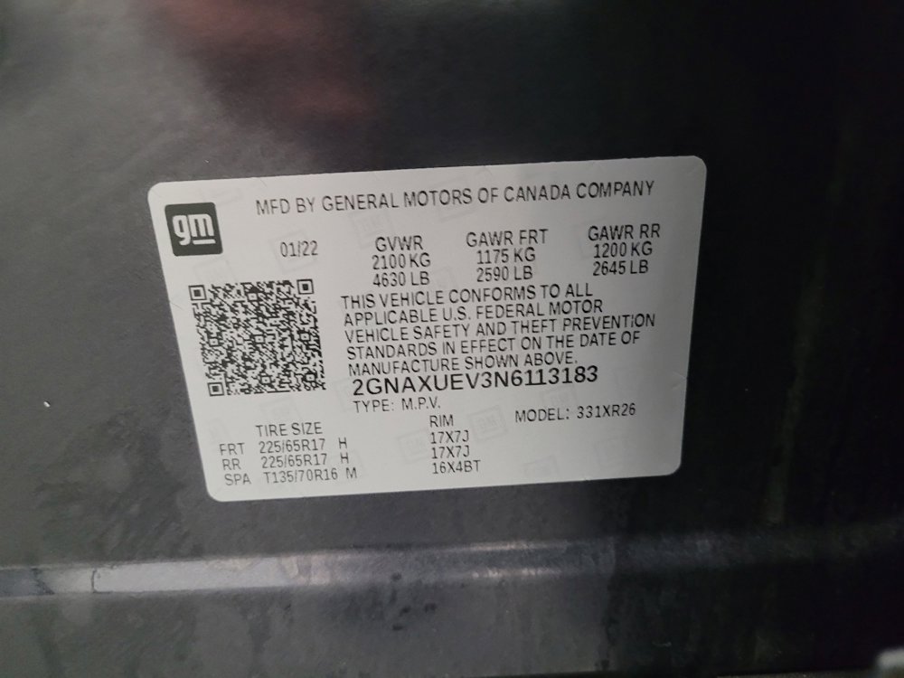 Used 2022 Chevrolet Equinox LT AWD/4WD image 33
