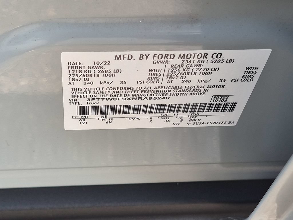 Used 2022 Ford Maverick Lariat w/ Equipment Group 500A Standard AWD/4WD image 33