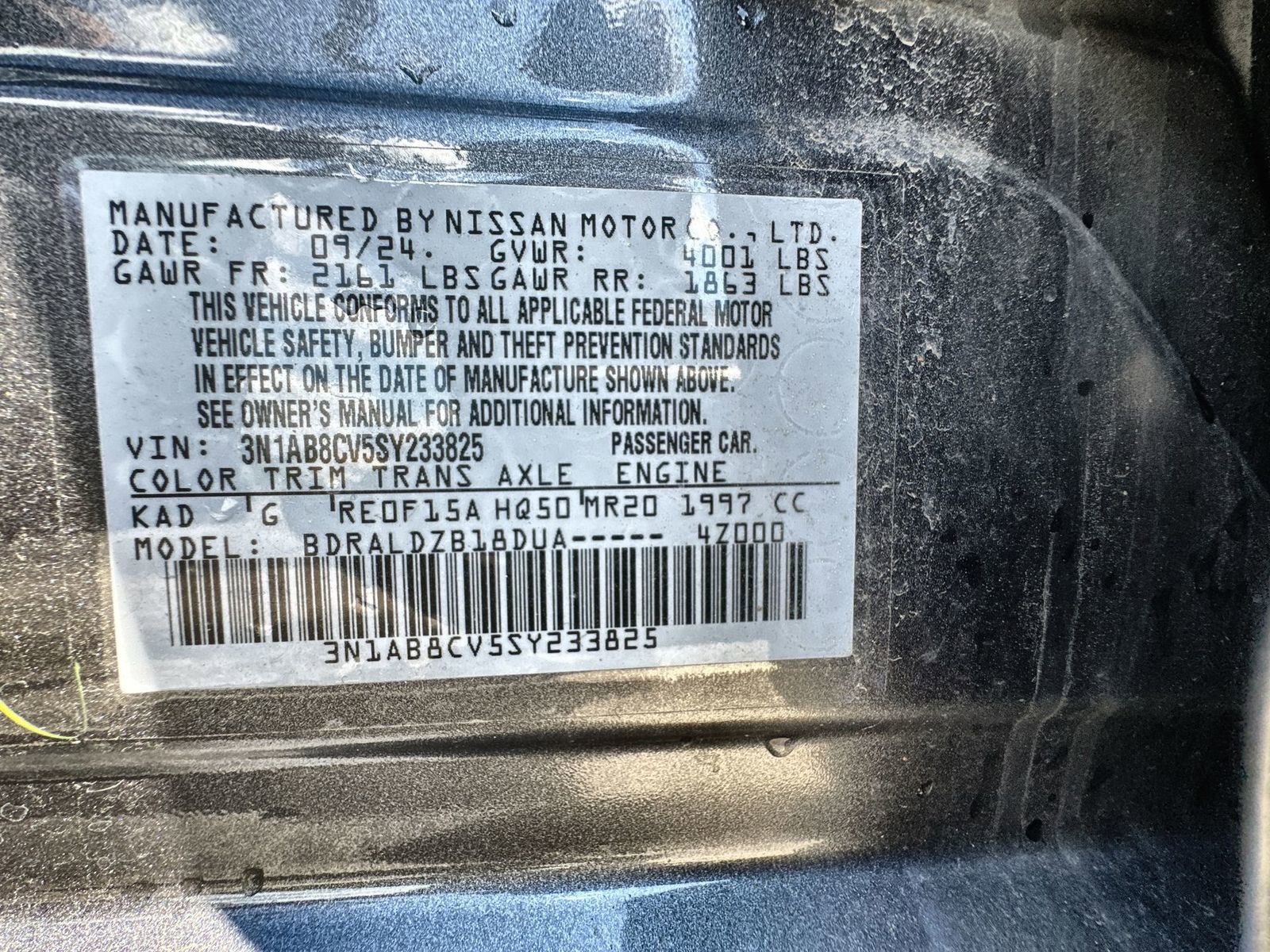 Used 2025 Nissan Sentra SV w/ Trunk Package FWD image 33
