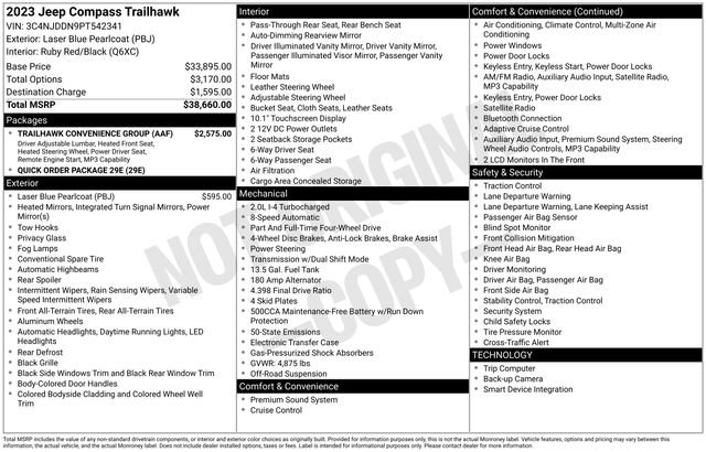 Used 2023 Jeep Compass Trailhawk w/ Trailhawk Convenience Group image 5