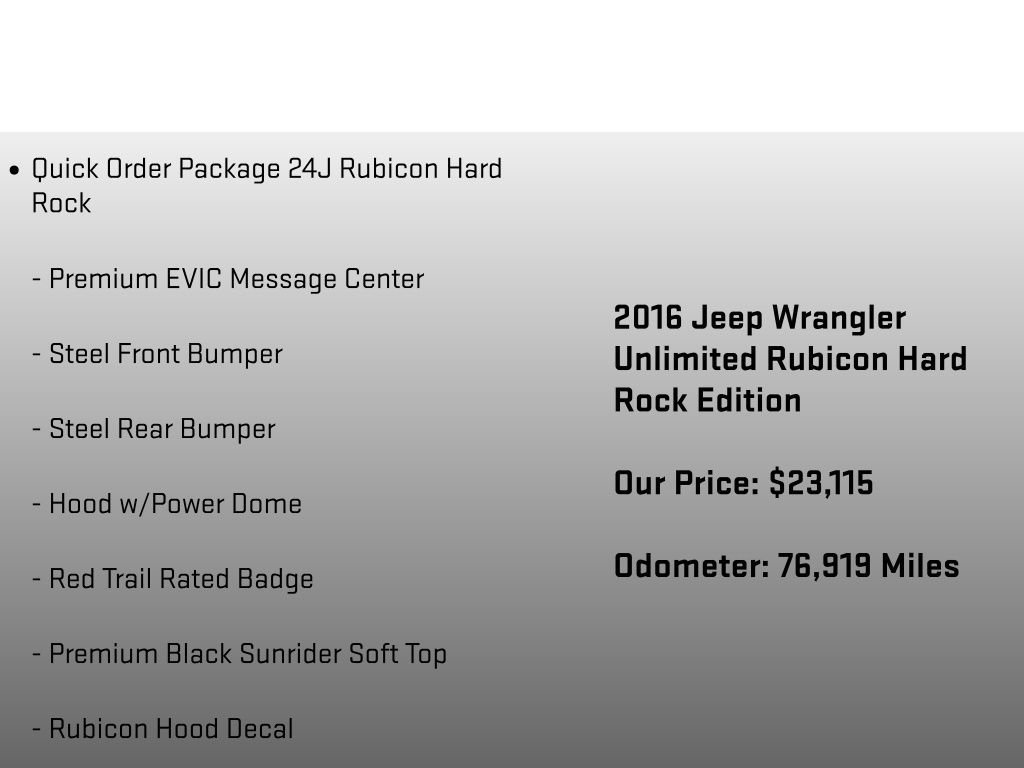 Used 2016 Jeep Wrangler Unlimited Rubicon AWD/4WD image 12