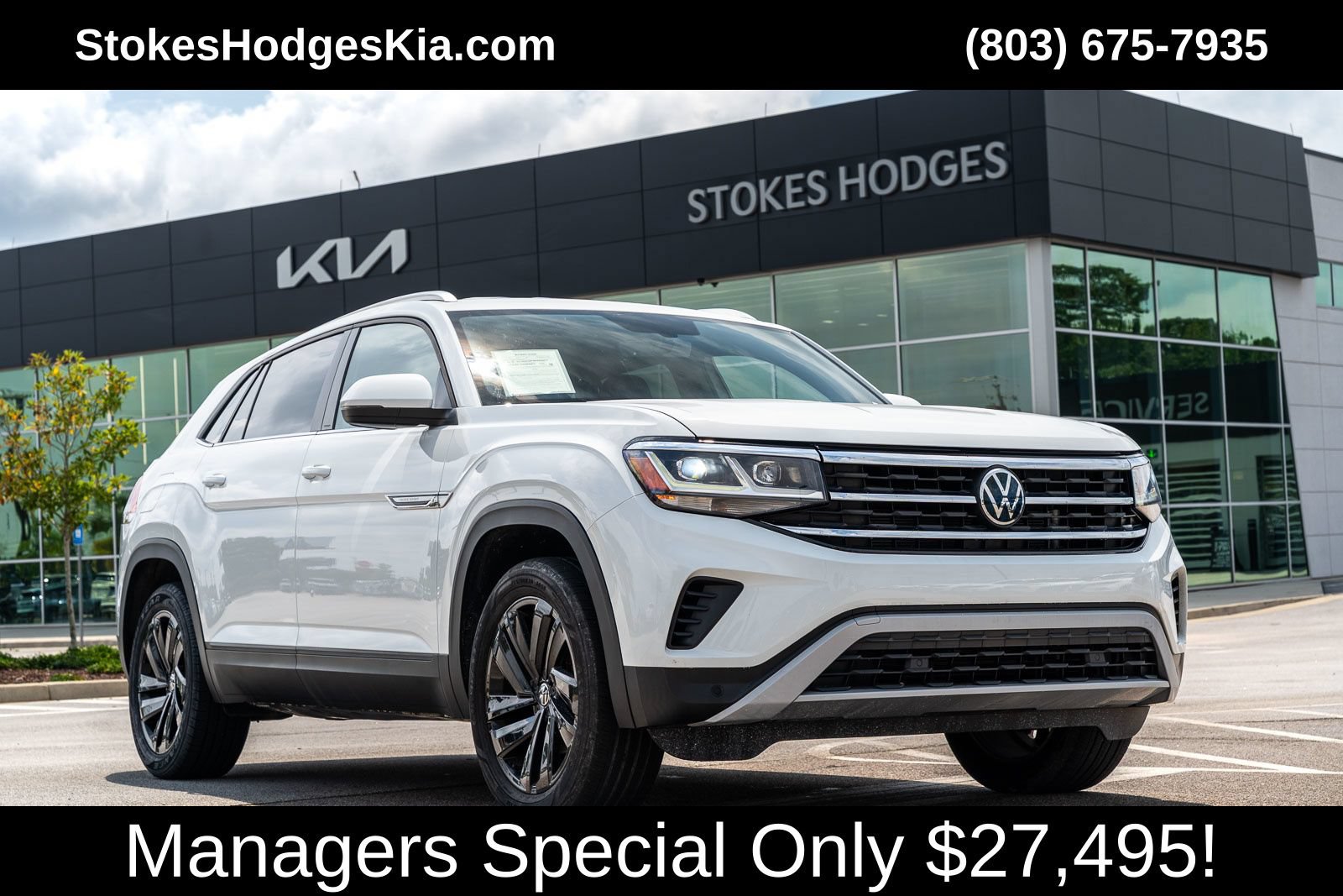 Used 2023 Volkswagen Atlas Cross Sport SE w/ Black Wheel Package