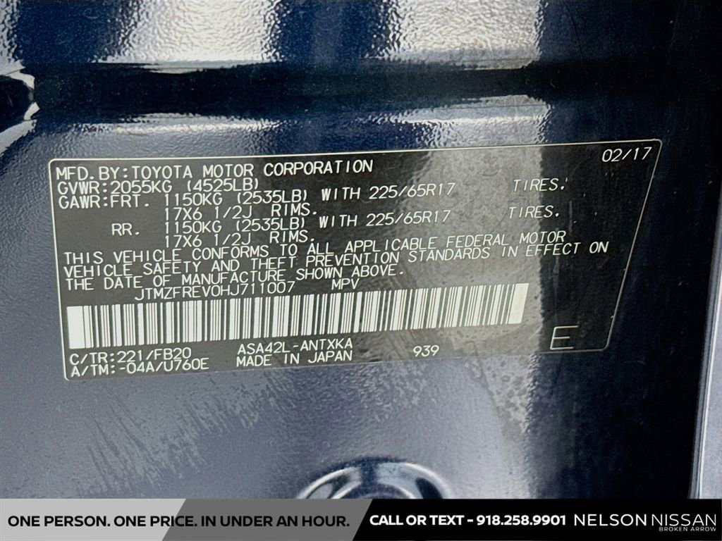 Used 2017 Toyota RAV4 LE w/ All Weather Liner Package FWD image 29