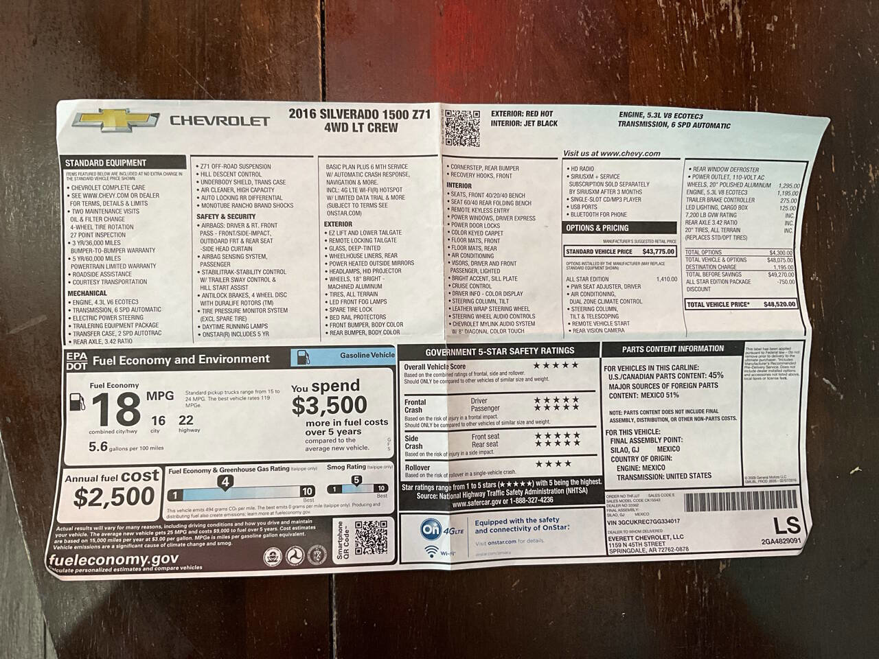 Used 2016 Chevrolet Silverado 1500 LT w/ All Star Edition image 20