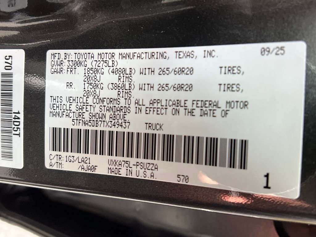New 2026 Toyota Tundra Platinum image 27