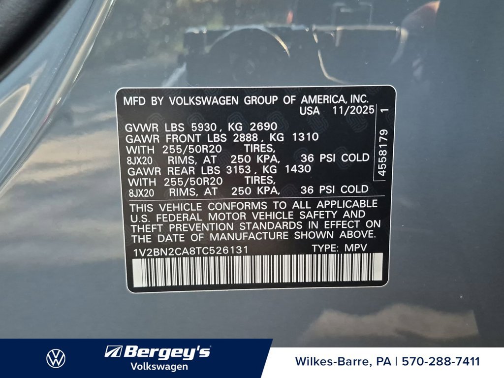 Certified 2026 Volkswagen Atlas SEL AWD/4WD image 39