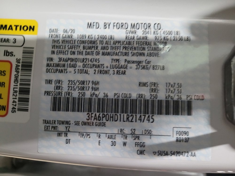 Used 2020 Ford Fusion SE image 33