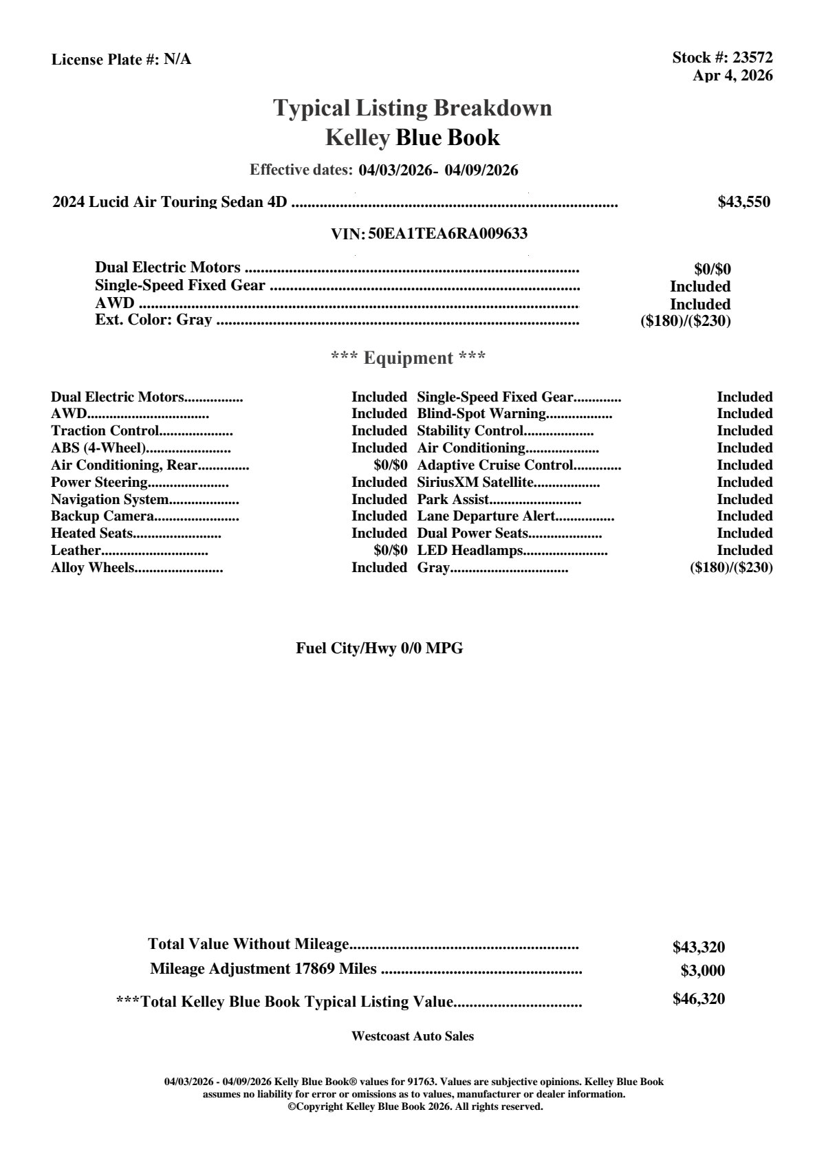 Used 2024 Lucid Air Touring image 9