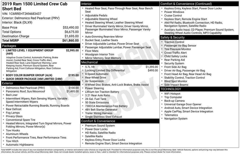 Used 2019 RAM 1500 Limited RWD image 41