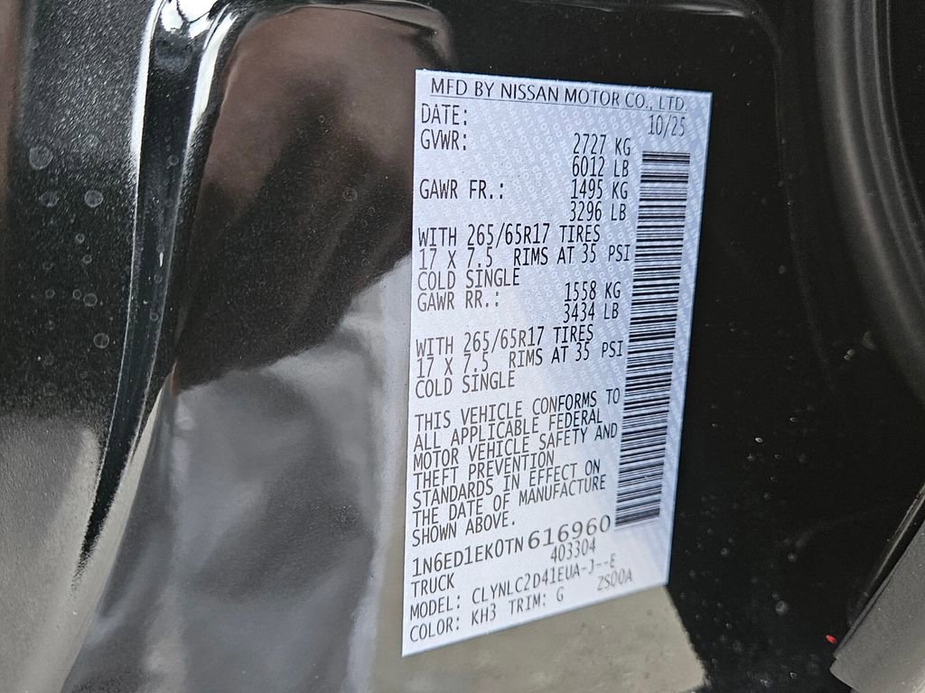 New 2026 Nissan Frontier SV w/ SV Convenience Package image 20