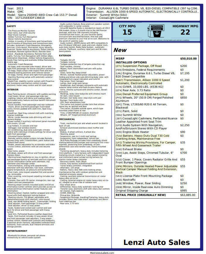 Used 2013 GMC Sierra 2500 Denali w/ Suspension Package, Off-Road image 2