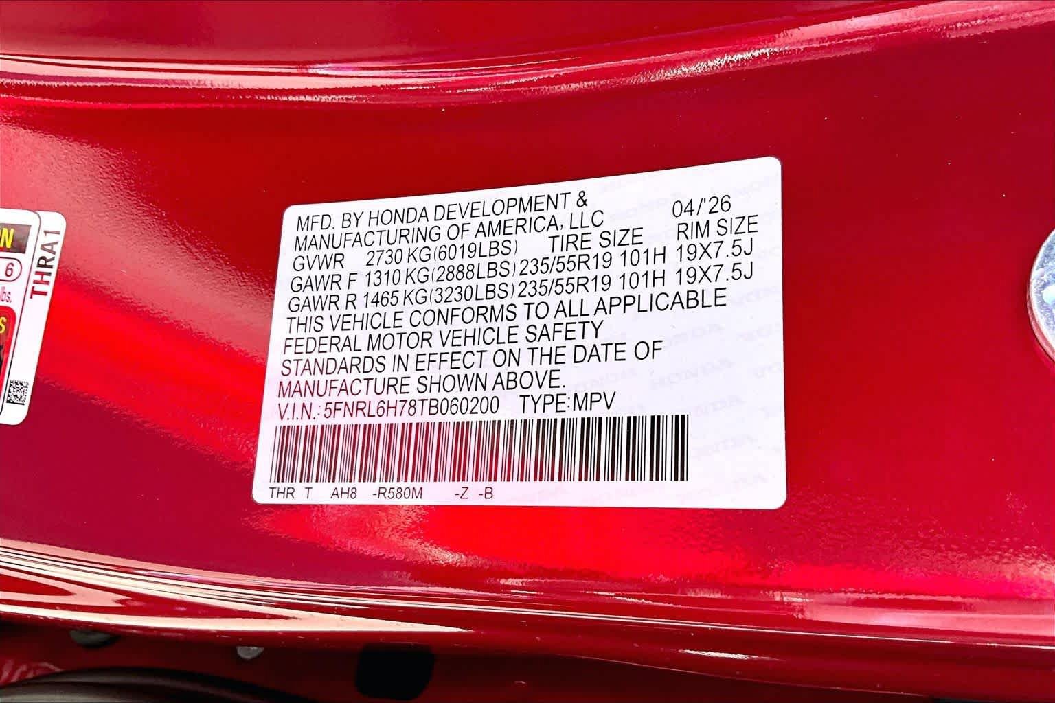 New 2026 Honda Odyssey Sport-L image 21