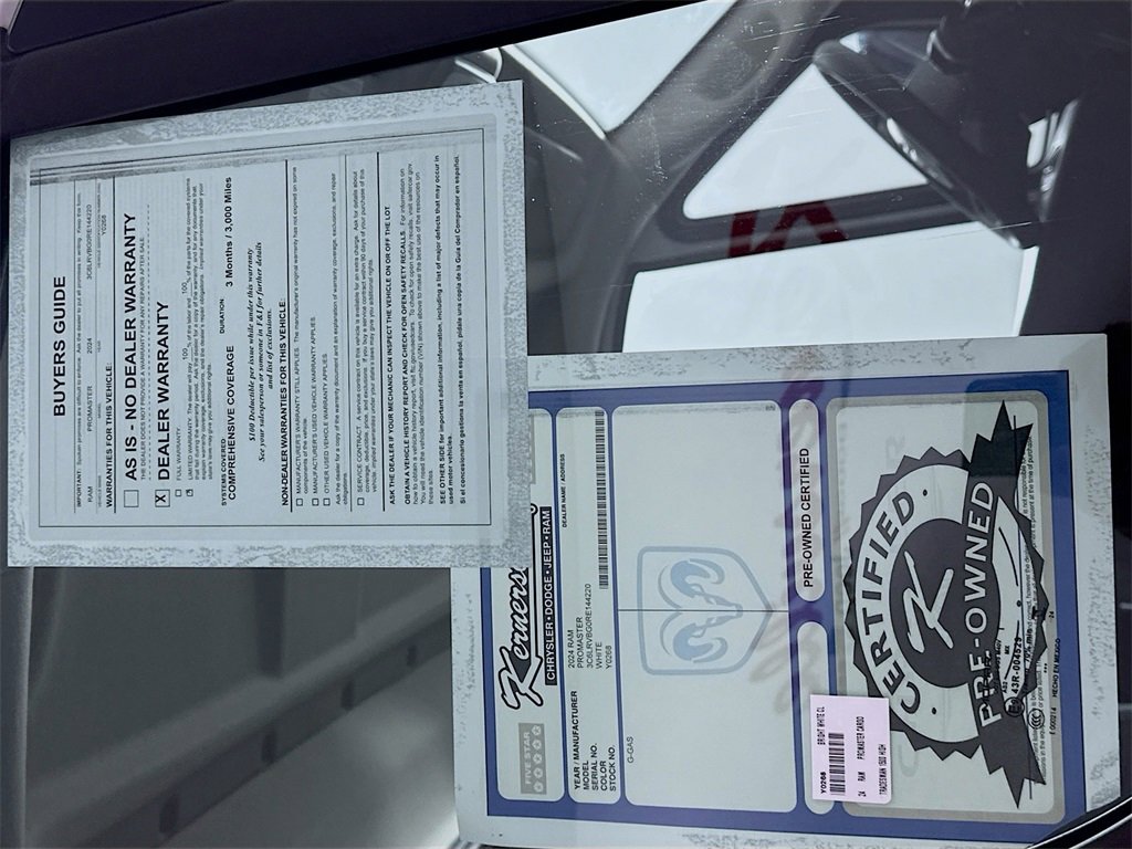 Used 2024 RAM ProMaster 1500 w/ Power Group image 37