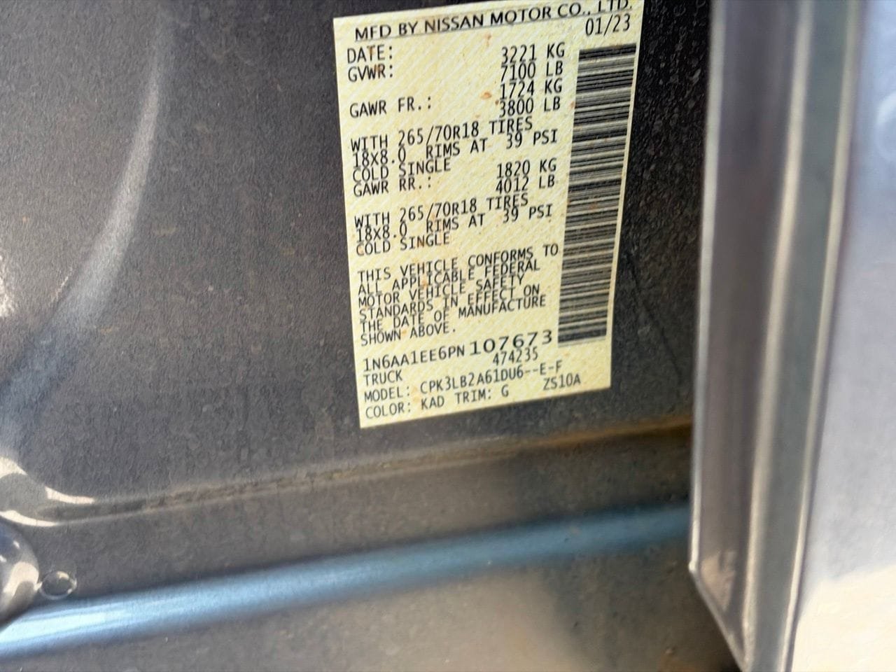 Certified 2023 Nissan Titan SV RWD image 11