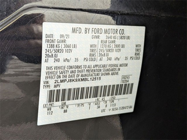 Used 2021 Lincoln Nautilus Reserve image 35