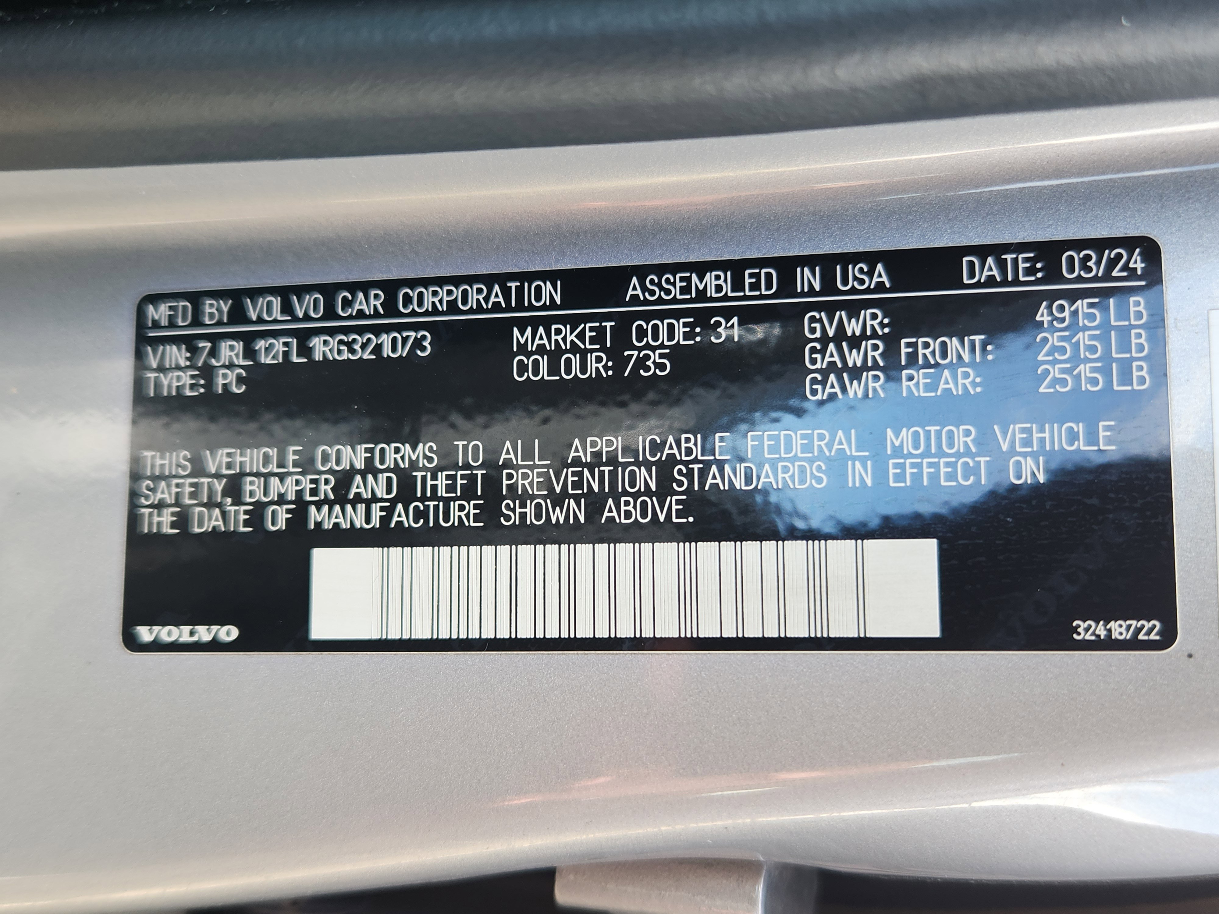 Used 2024 Volvo S60 B5 Plus FWD image 25