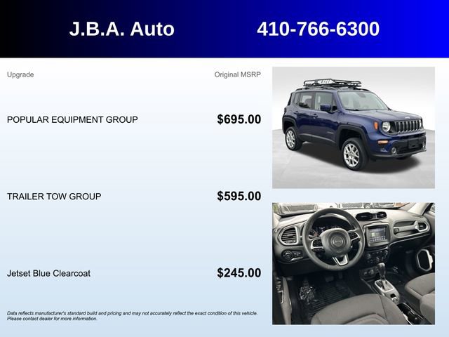 Used 2020 Jeep Renegade Latitude w/ Popular Equipment Group AWD/4WD image 5