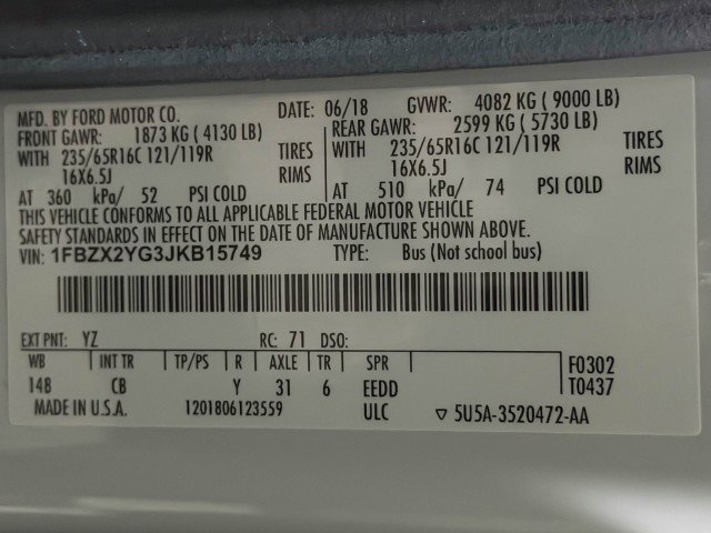 Used 2018 Ford Transit 350 XLT image 40