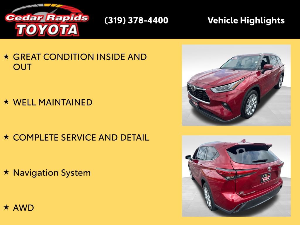 Certified 2020 Toyota Highlander Limited AWD/4WD image 9
