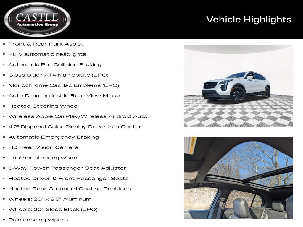 Used 2023 Cadillac XT4 Sport w/ LPO, Onyx Lite Package image 8