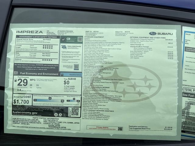 New 2026 Subaru Impreza RS AWD/4WD image 32
