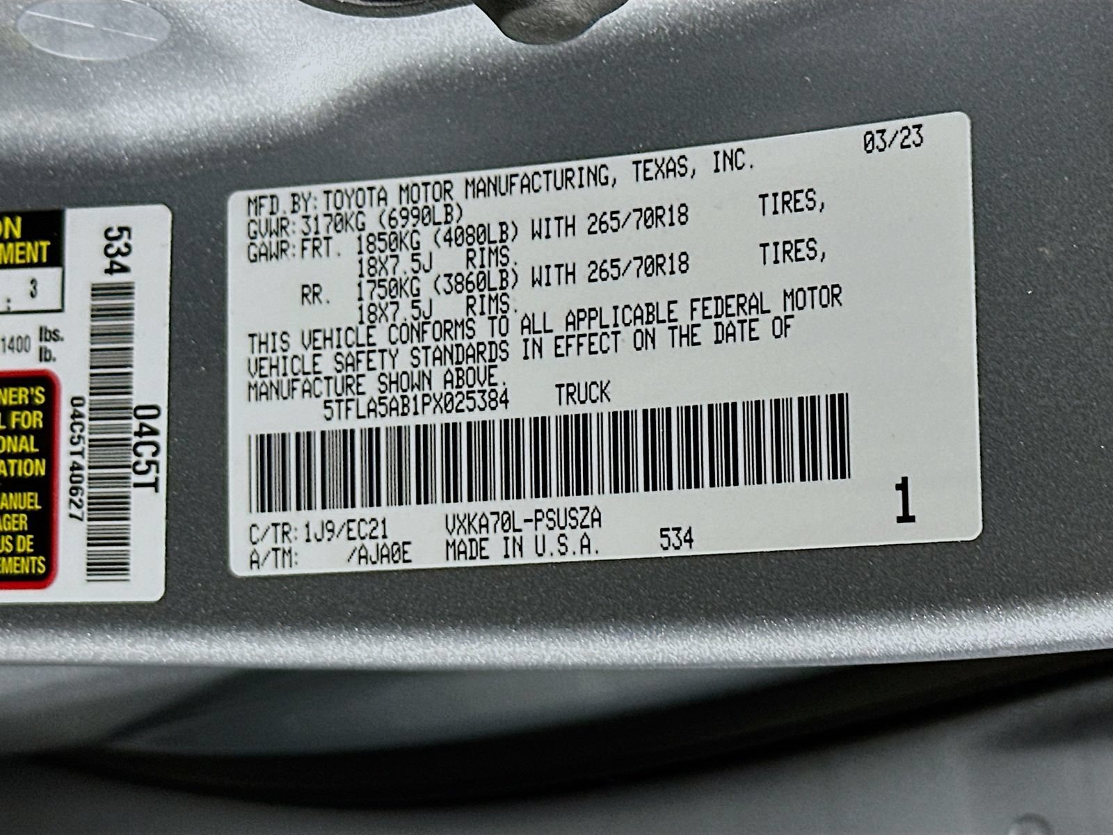 Used 2023 Toyota Tundra SR5 w/ SR5 Premium Package RWD image 32