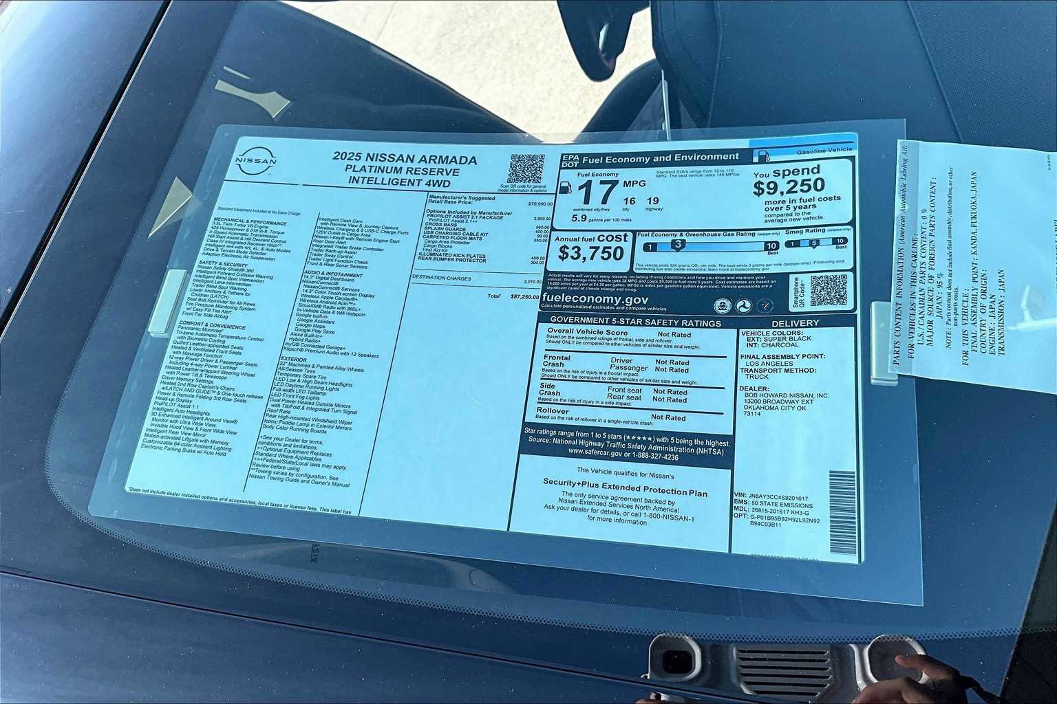 New 2025 Nissan Armada Platinum Reserve image 17