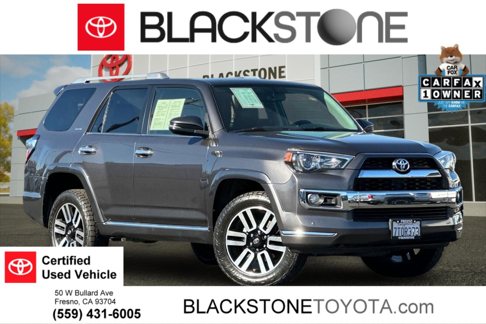Certified 2016 Toyota 4Runner Limited