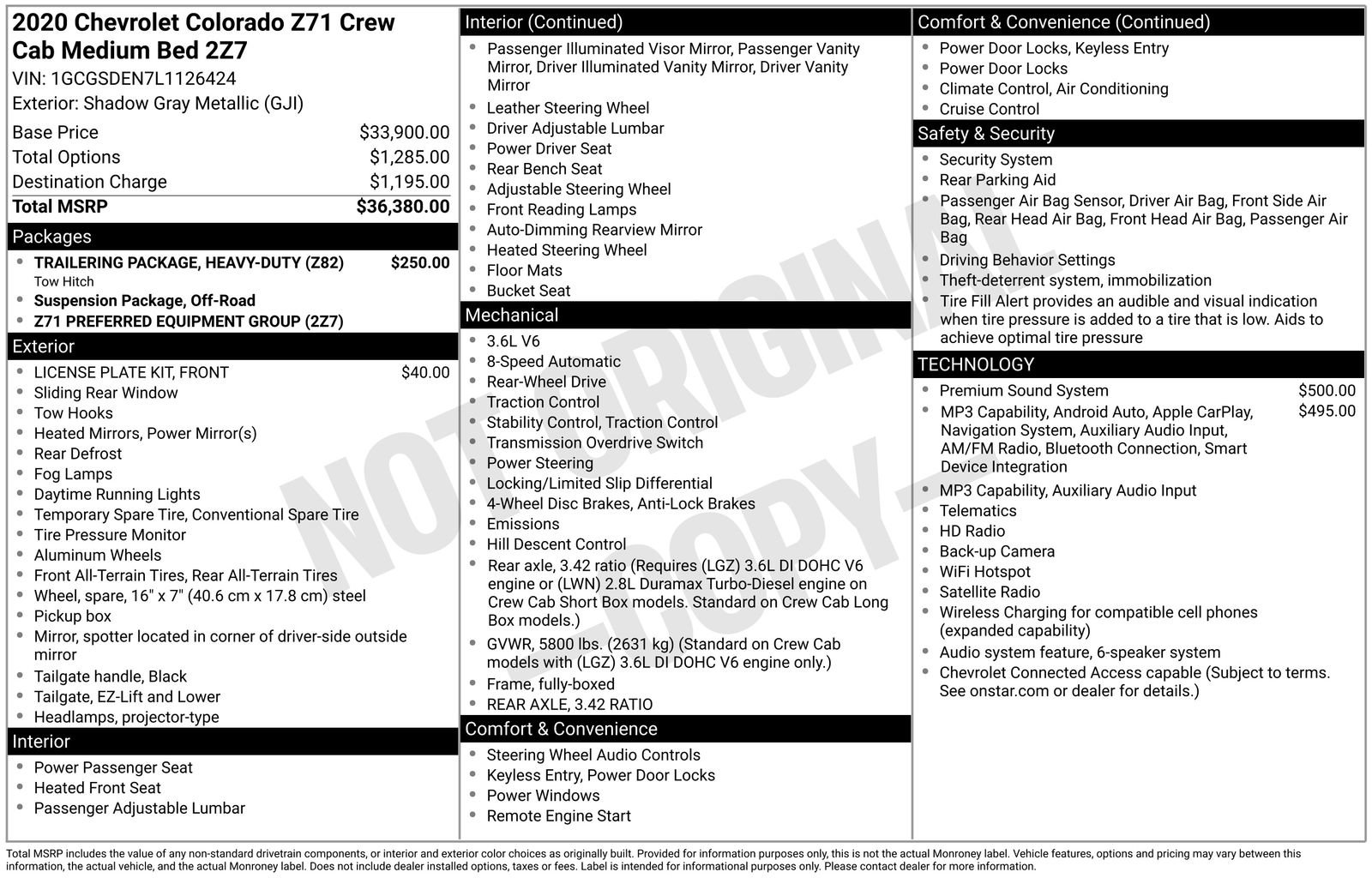Used 2020 Chevrolet Colorado Z71 RWD image 33