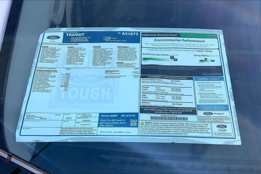 New 2026 Ford Transit 250 148 Medium Roof Extended AWD w/ Load Area Protection Package image 14
