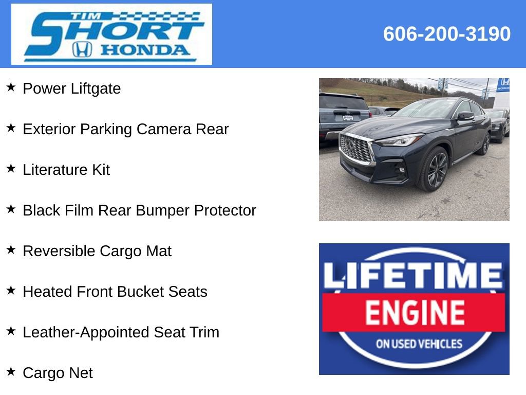 Used 2025 INFINITI QX55 Luxe w/ Cargo Package AWD/4WD image 9