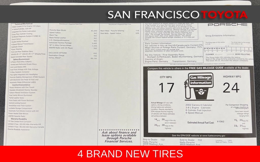 Used 2002 Porsche 911 Carrera 4 AWD/4WD image 33