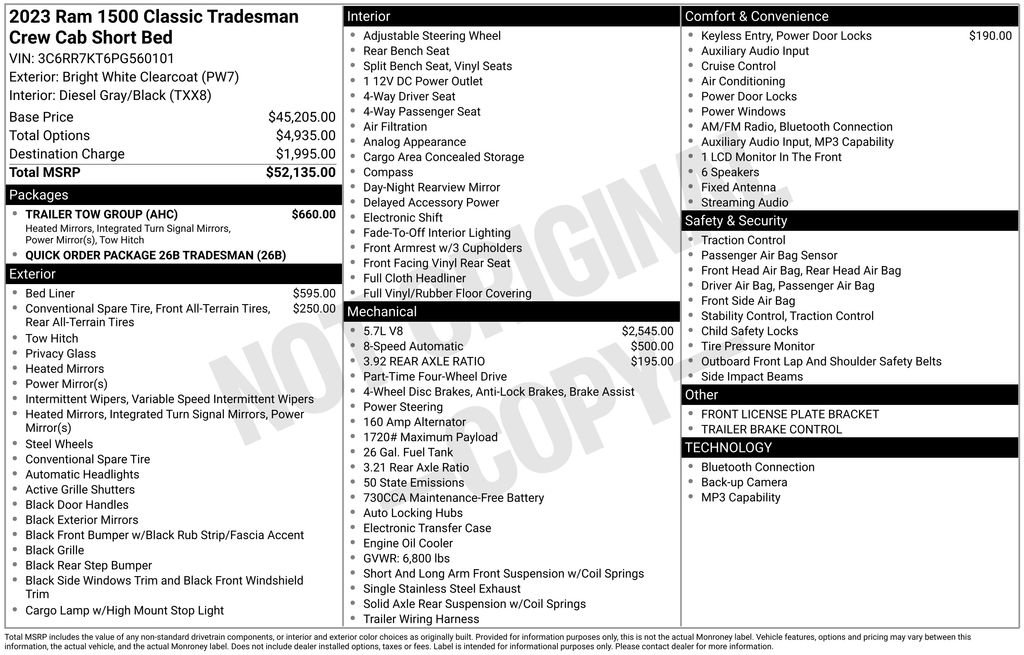 Used 2023 RAM 1500 Tradesman w/ Trailer Tow Group image 5