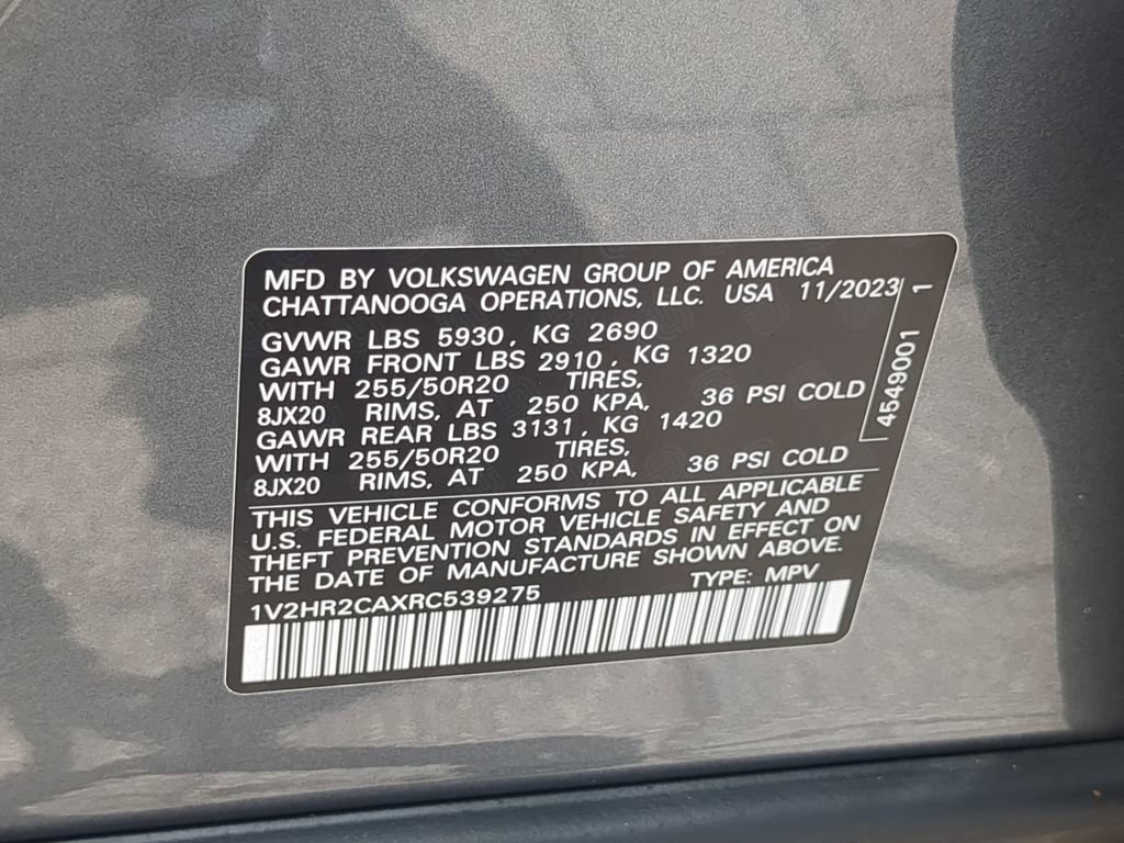Used 2024 Volkswagen Atlas SE AWD/4WD image 36